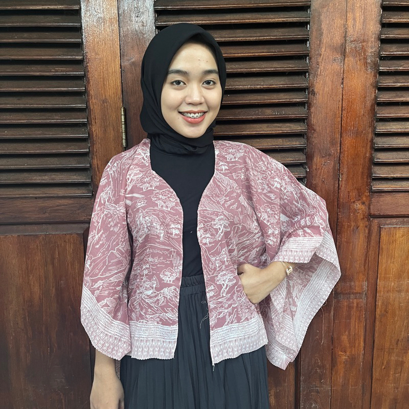 [ READY STOCK BANYAK MOTIF ] JIFAT CARDIGAN OUTER SCARF / OUTER SCARF CROP