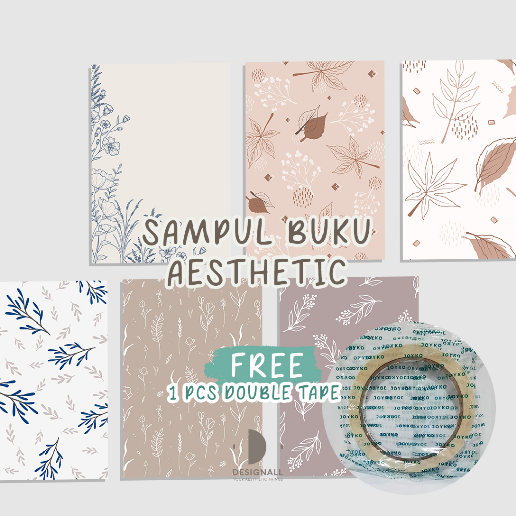 

(ISI 6 PCS) Designall Sampul Buku Aesthetic - Sampul Buku Motif - Sampul Buku Bigboss / Sidu - SM