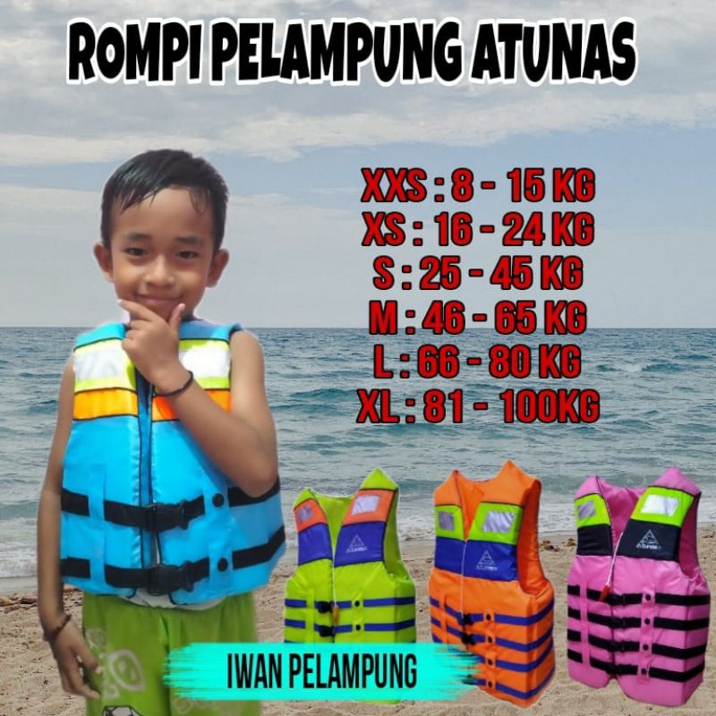 Baju,pelampung/Rompi pelampung/Jaket,pelampung atunas/Pelampung,dewasa/Pelampung,Anak