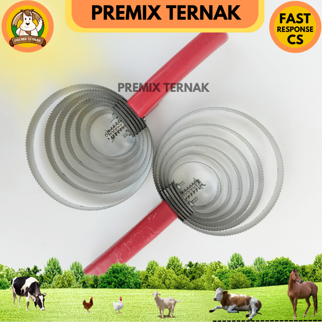 SISIR HEWAN BULAT - Pembersih bulu kuda sapi domba kambing etawa horse hair comb