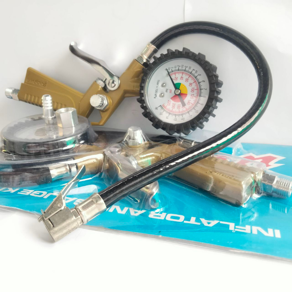 Inflator And Gauge Kit TG3 SHOGUN Pengisi dan Pengukur Tekanan Udara Ban