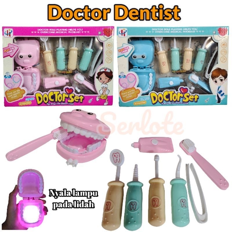 Mainan Anak Medical Doctor Dental Clinic Mainan Dokter Gigi Playset Dokter Dokteran Perempuan Laki laki