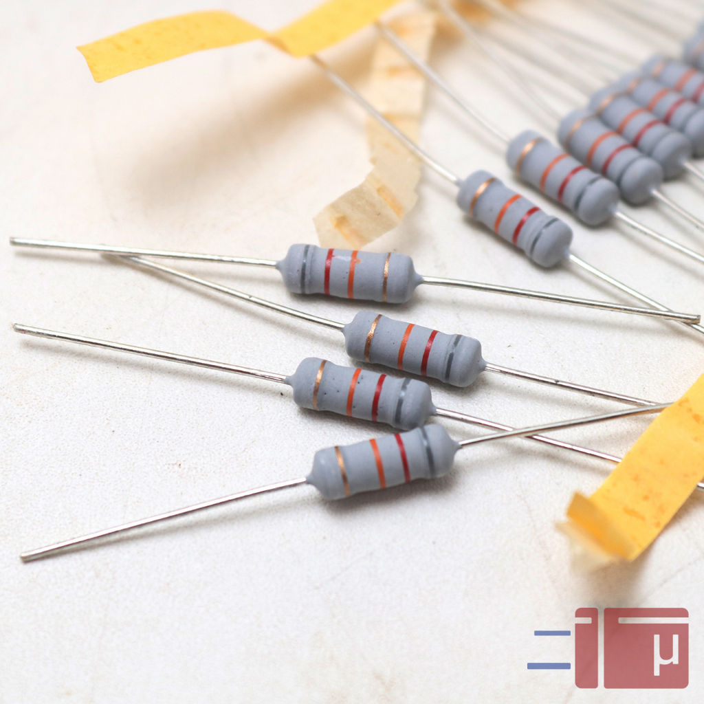 x10 Resistor 82K 1W Metal Oxide 5% Taiwan Kaki Tembaga