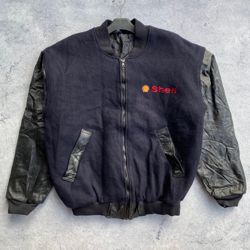 Varsity Vintage Leather Shell