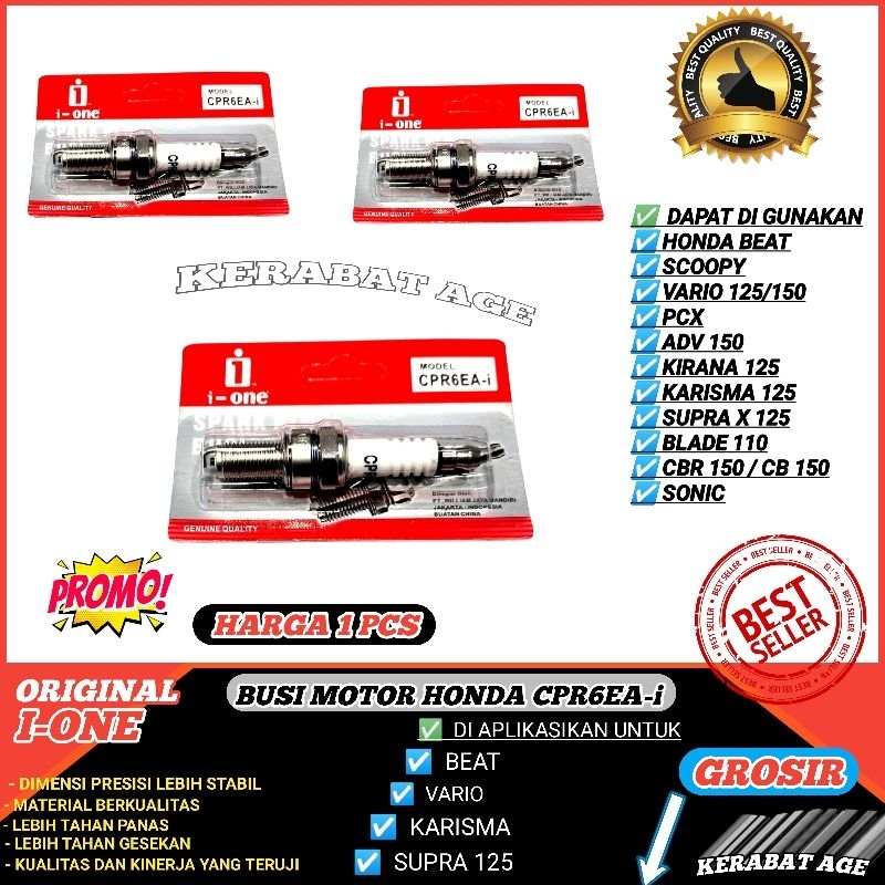 BUSI STANDAR HONDA BEAT VARIO SCOOPY KARISMA SUPRA DLL ORIGINAL KC