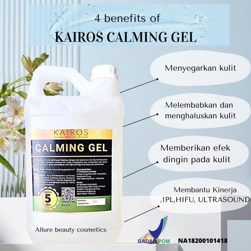 KAIROS CALMING GEL / SOOTHING GEL 5L RF /GEL IPL /GEL HIFU/ KAIROS CALMING GEL / SOOTHING GEL