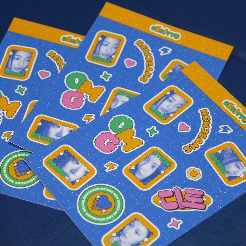 

NEWJEANS A6 Sticker Sheet 뉴진스 NEW JEANS