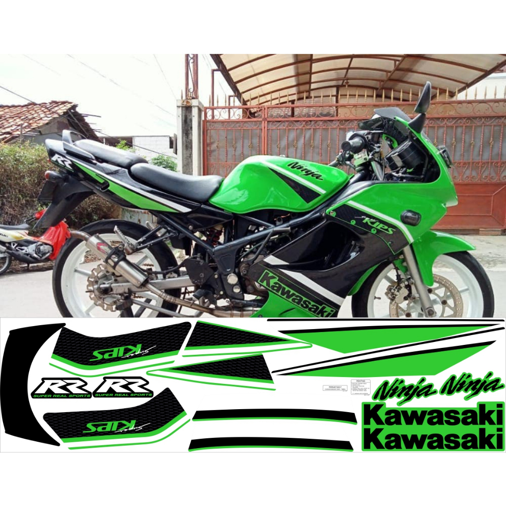 Sticker List Stripping Ninja RR tahun 2010 SE/special Edition Stiker Striping