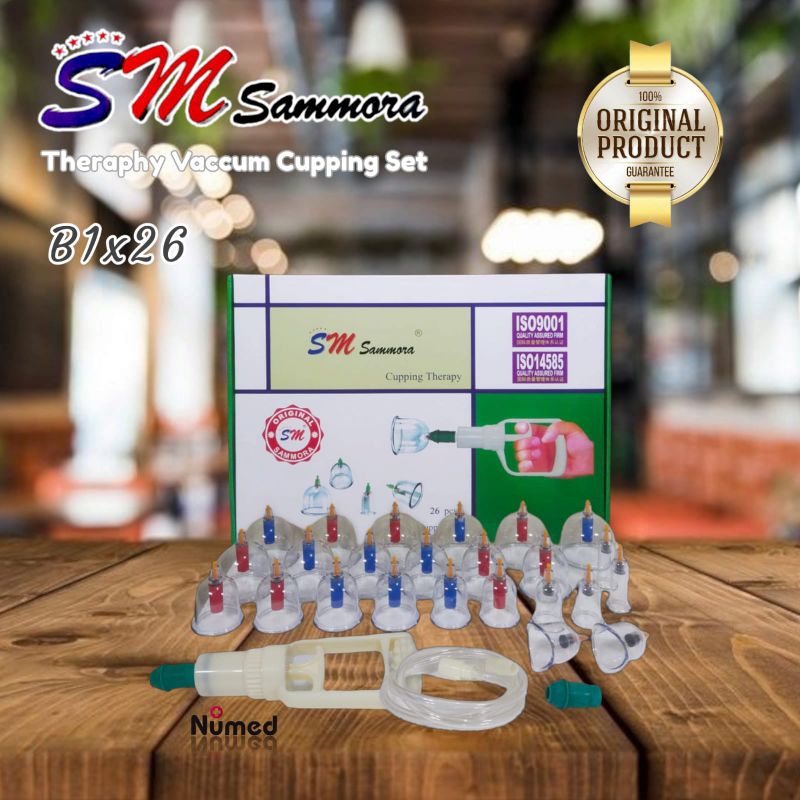 Sammora Isi 12 15 26 Kop Original Alat Bekam / Therapy Cupping Set Sammora / Kop Angin Original Sammora