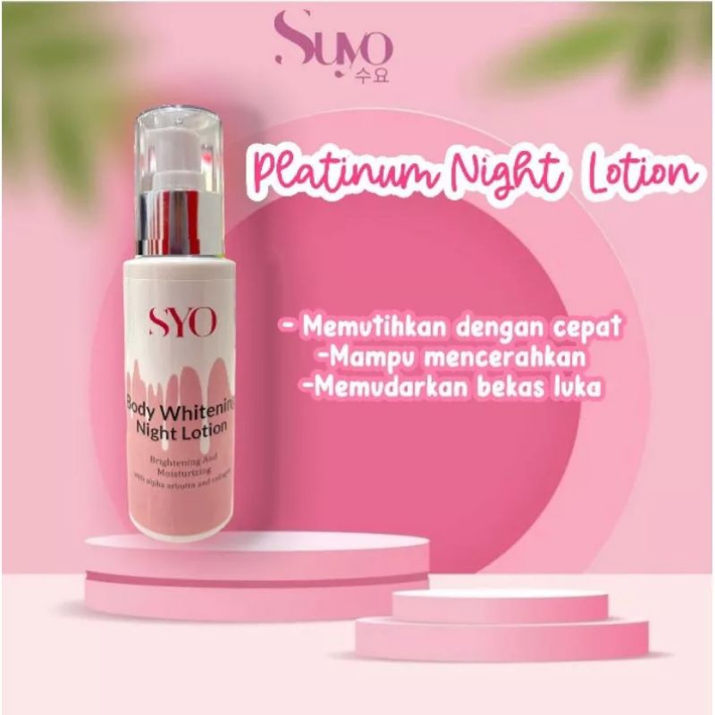 SUYO night lotion platinum