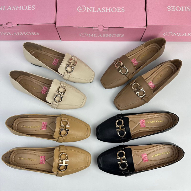 Onlashoes - Sepatu Flat Shoes Monalisa Sepatu Pantopel Kerja Wanita