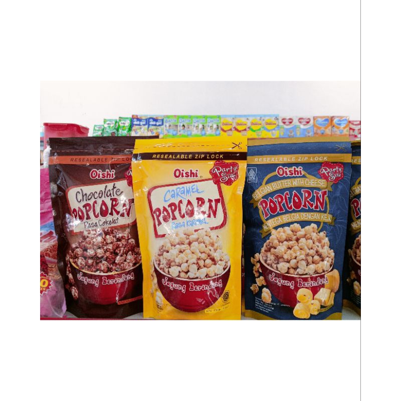 

OISHI POPCORN CARAMEL COKLAT KEJU 100gr