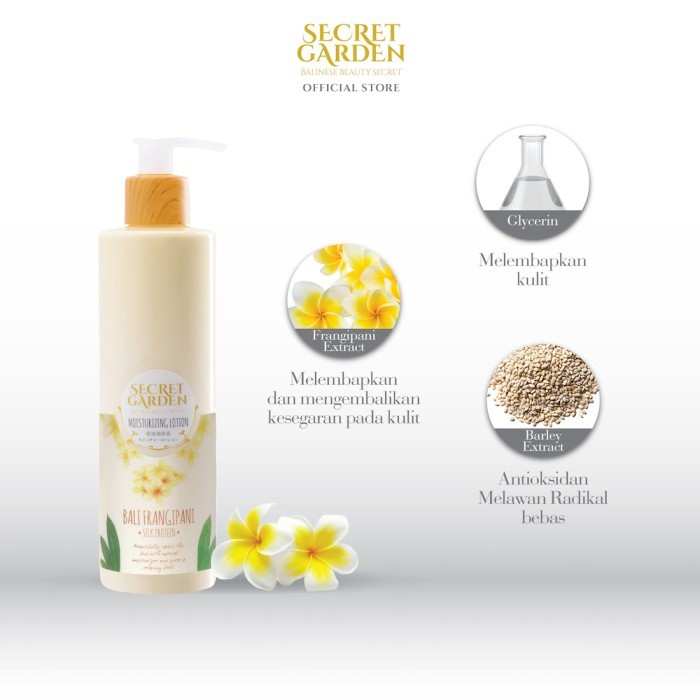 Secret Garden Moisturizing Lotion Bali Frangipani - 230gr