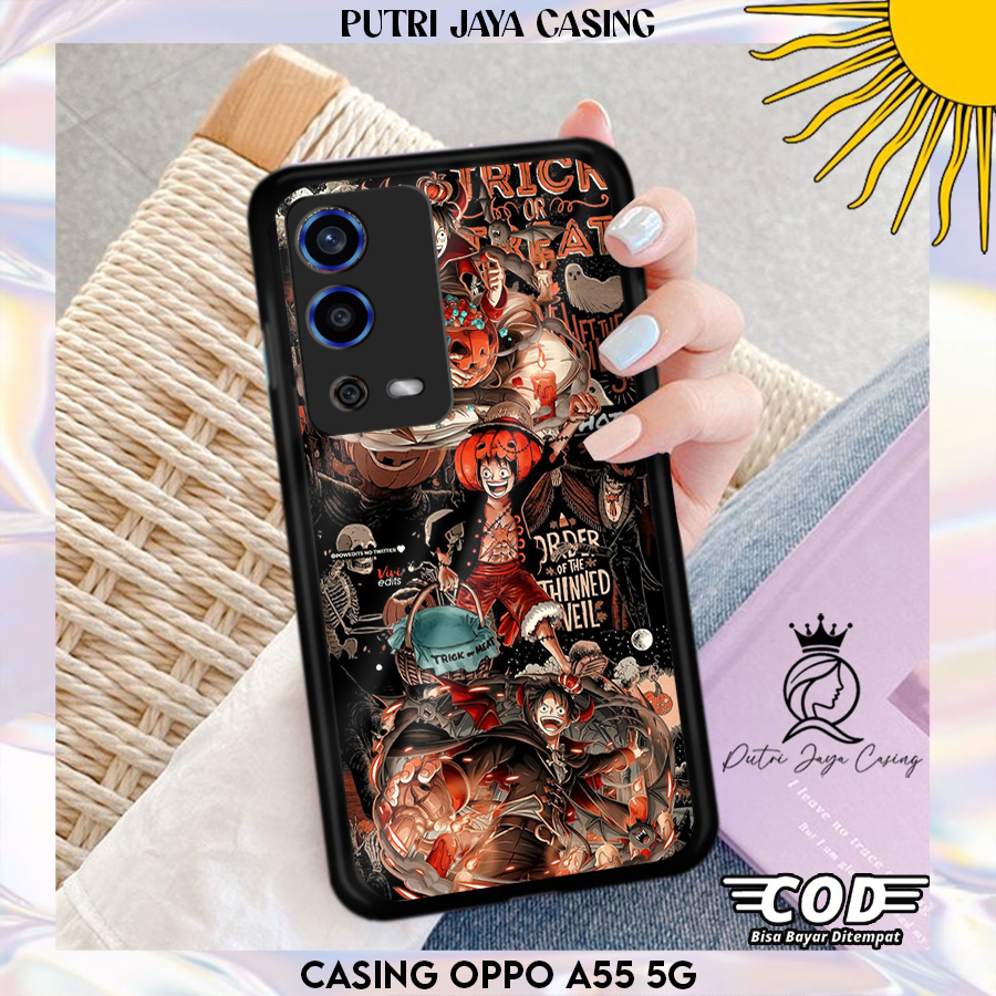 Case Hp Oppo A55 5G casing Oppo A55 5G Motif 01LUFFY Casing Terbaru Case Karakter Lucu Casing Lucu C