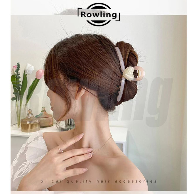 ROWLING (R -65) Jepit Rambut LOVE  Untuk Wanita Import