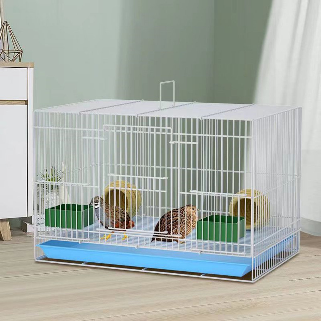 Siap Saham Kelinci Sangkar Ekstra Besar Mudah Bersih, Rabbit Rabbit House 60cm Guinea Pig/Chinchilla/Kecil Hewan Hamster Barbed Wire Cage Household Villa Sarang Dienkripsi Sarang