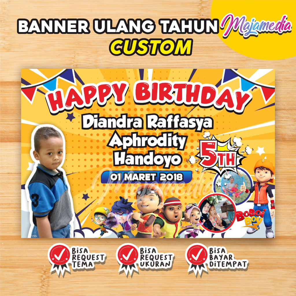 BANNER ULANG TAHUN CUSTOM