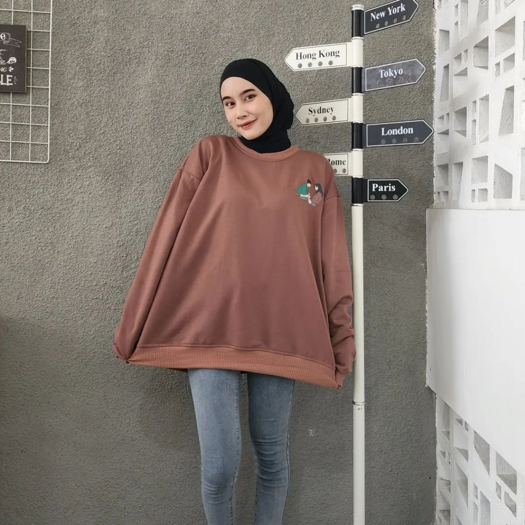 HOODIE WANITA OVERSIZE KOREAN SWEET BAHAN FLACEE LD 110 CM HOODIE KOREA LUCU / HOODIE WANITA JUMBO TERBARU 2023 KEKINIAN / SWEATER WANITA POLOS