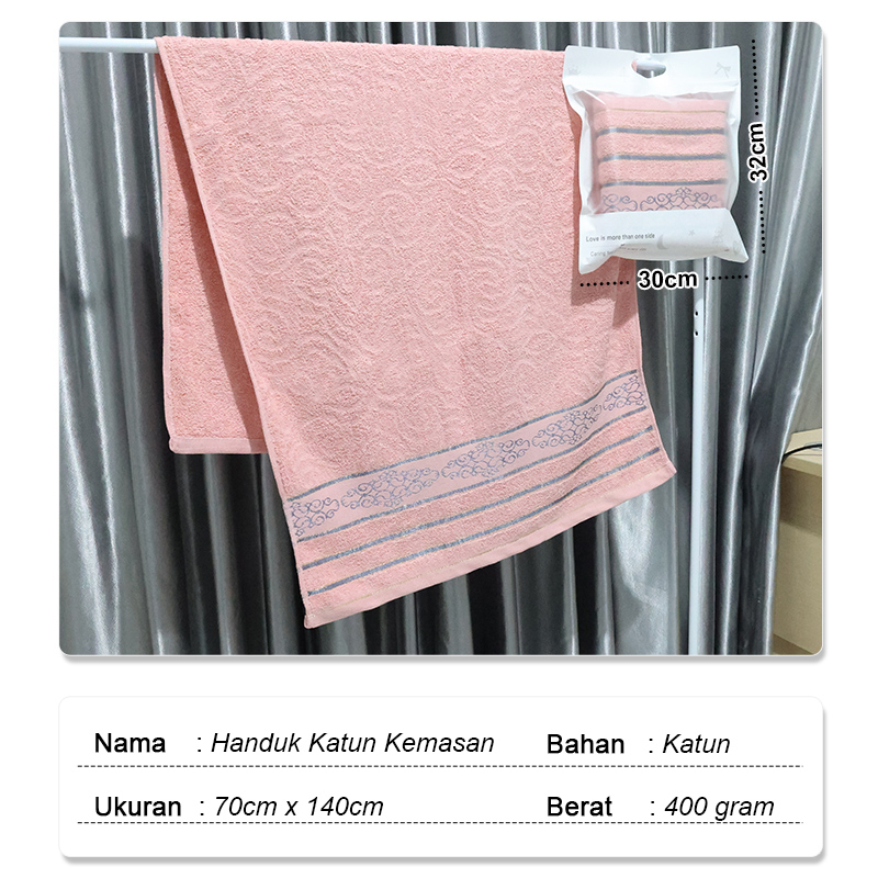 Handuk Mandi Polos Tebal Mimnimalis Bahan Cotton Ukuran 70cm x 140cm Multifungsi Family - J3A3