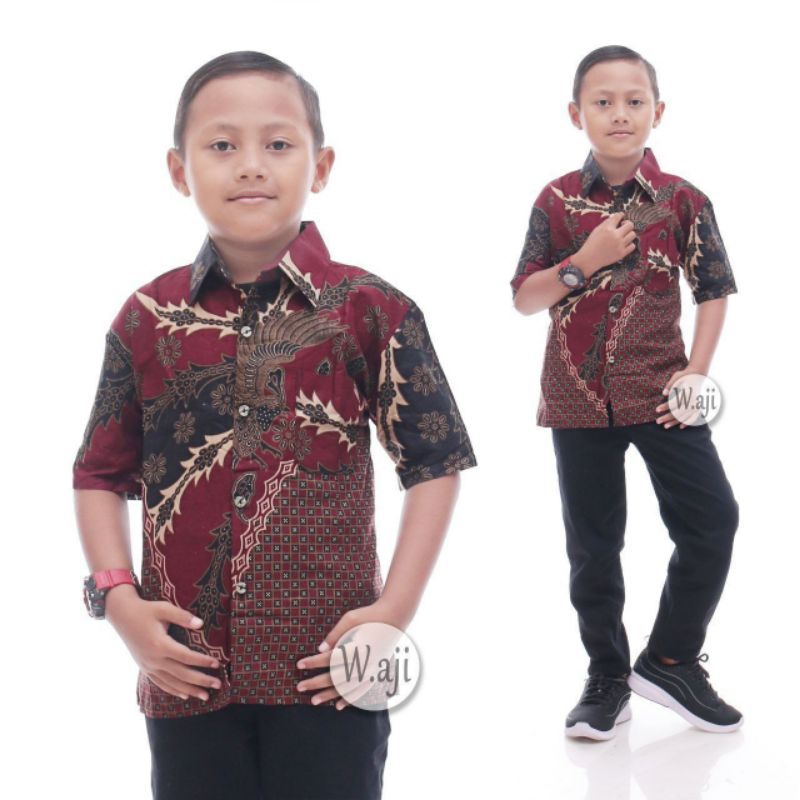 BAJU BATIK ANAK LAKI-LAKI USIA 2-12 TAHUN