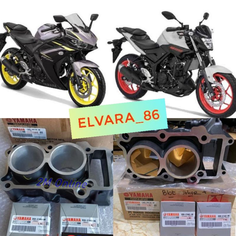 Blok seher plus ring seher fulset Yamaha R25 MT25 Original