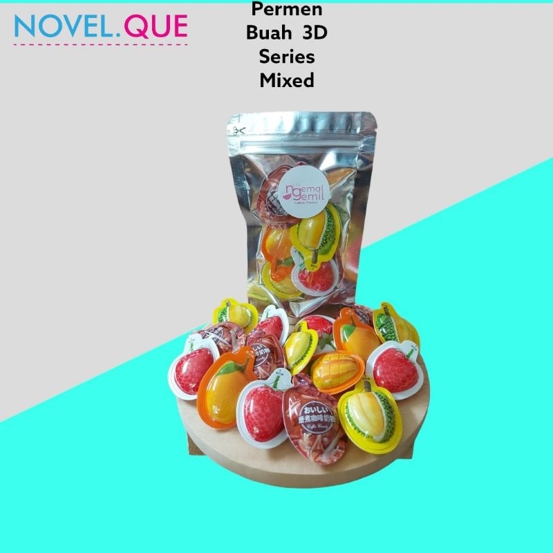 

Permen 3D Viral Buah 3D Series Mix Dirian Stroberi Kopi Mangga Candy Kualitas Premium