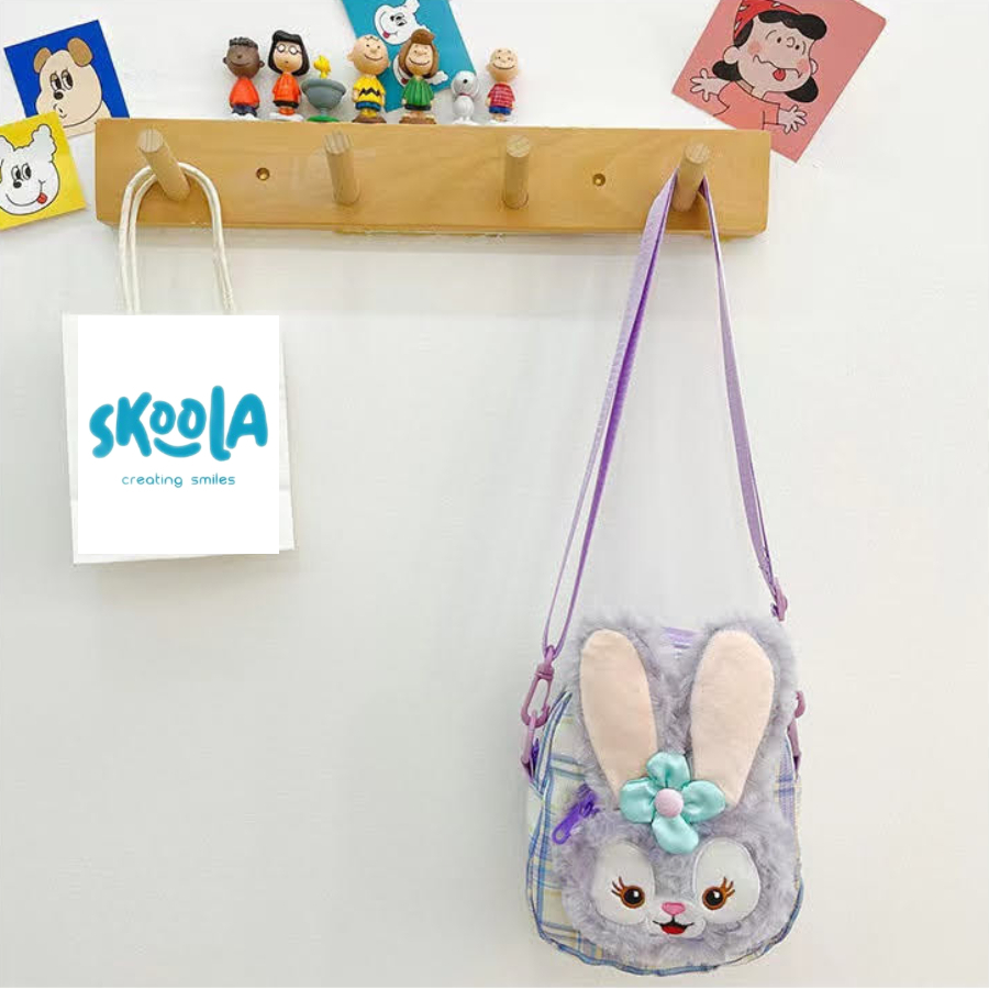 Skoola Tas Anak Perempuan PAUD Remaja Waistbag Selempang Boneka 2in1 Rabbit - Duffy