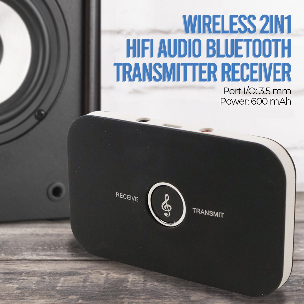 [SS] Wireless 2in1 HiFi Audio Bluetooth Transmitter Receiver 3.5 mm / Pemancar Audio Bluetooth 5.0 Transmitter &amp; Receiver laptop komputer PC Blutut speaker / Wireless 2 in 1 HiFi Audio Bluetooth Transmitter &amp; Receiver / Wireless 2in1 HiFi Audio Bluetooth