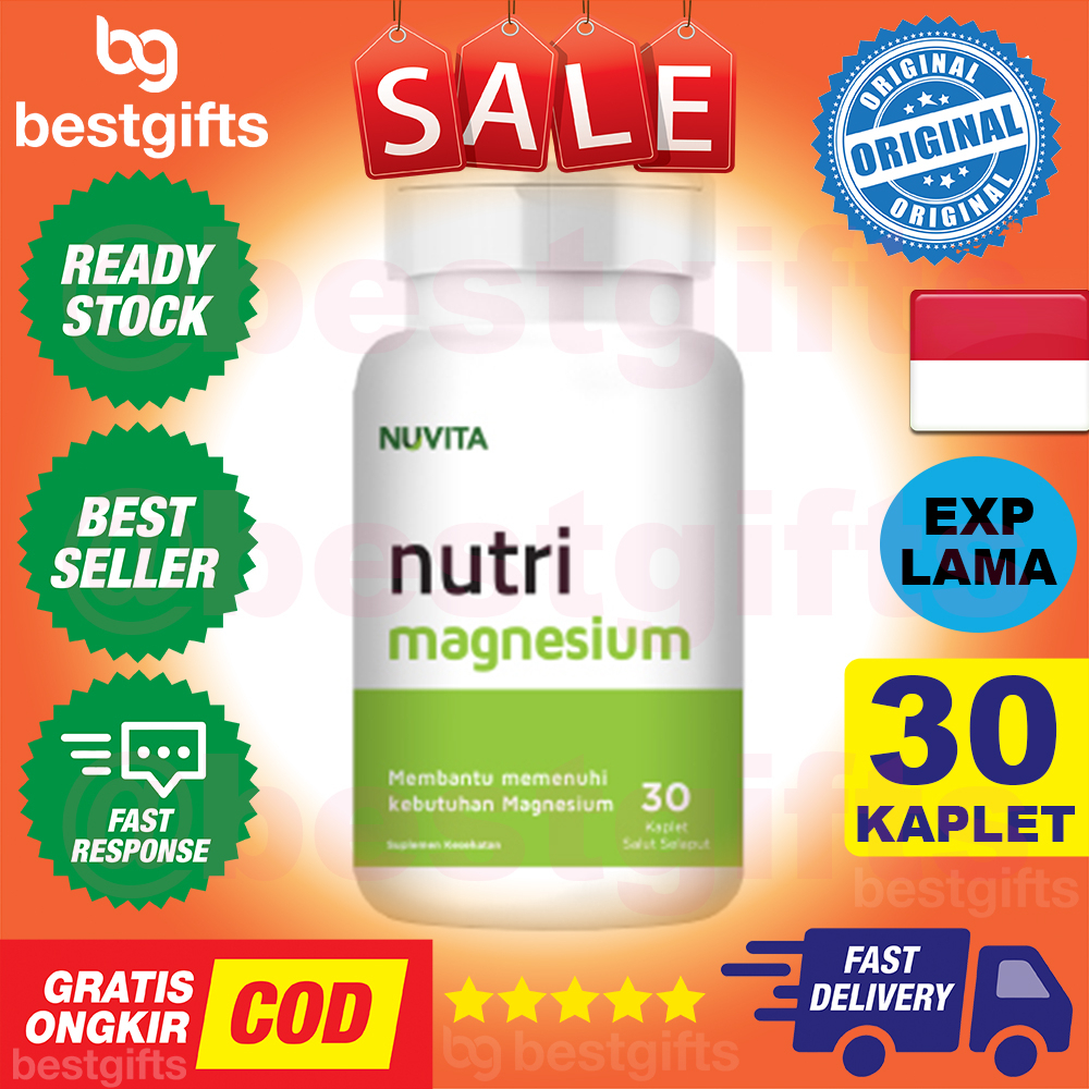 NUVITA NUTRI MAGNESIUM 350 MG UNTUK METABOLISME DAN MENGURANGI KRAM 30 KAPLET