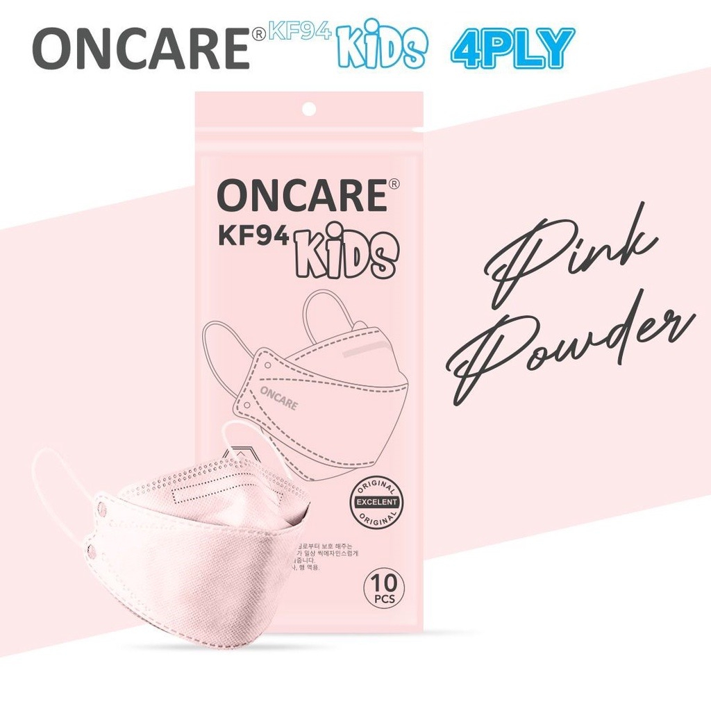 MASKER ONCARE KF94 ANAK 4 PLY ISI 10