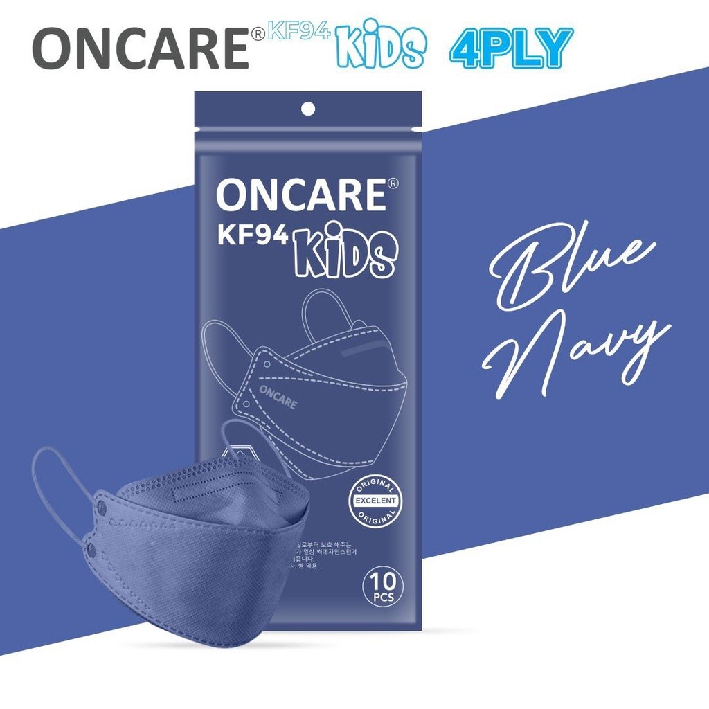 Masker KF94 Oncare Anak Warna 4ply 1pack isi 10pc