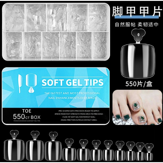 Fake Soft Gel Tips / Kuku palsu isi 550pcs/box