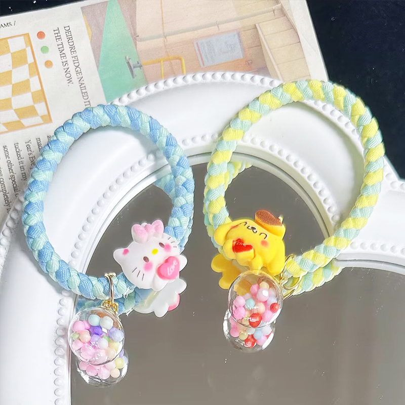 COD❤️Karet Rambut Cartoon Sanrio Hair Rope anak dan dewasa lucu korea Ikat rambut berwarna-A.one