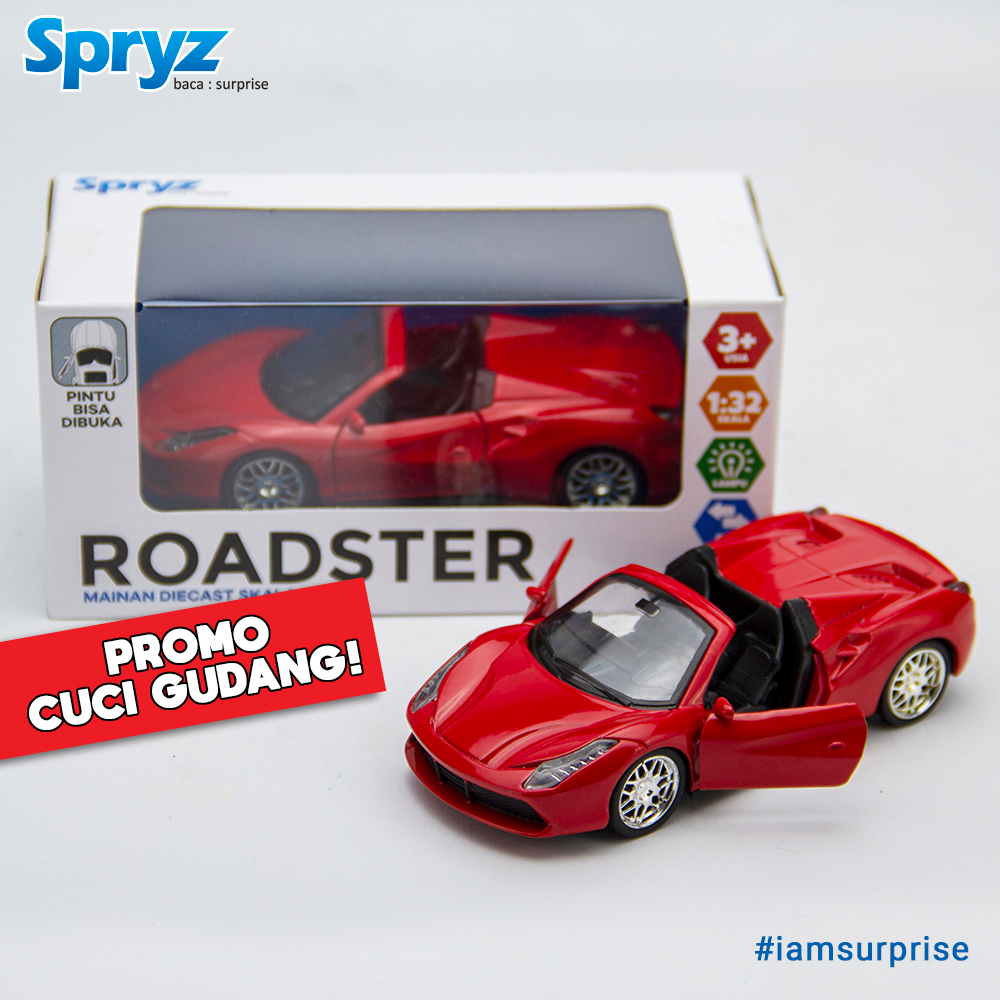 Spryz Roadster Diecast Mobil Skala 1:32 - Seri 2