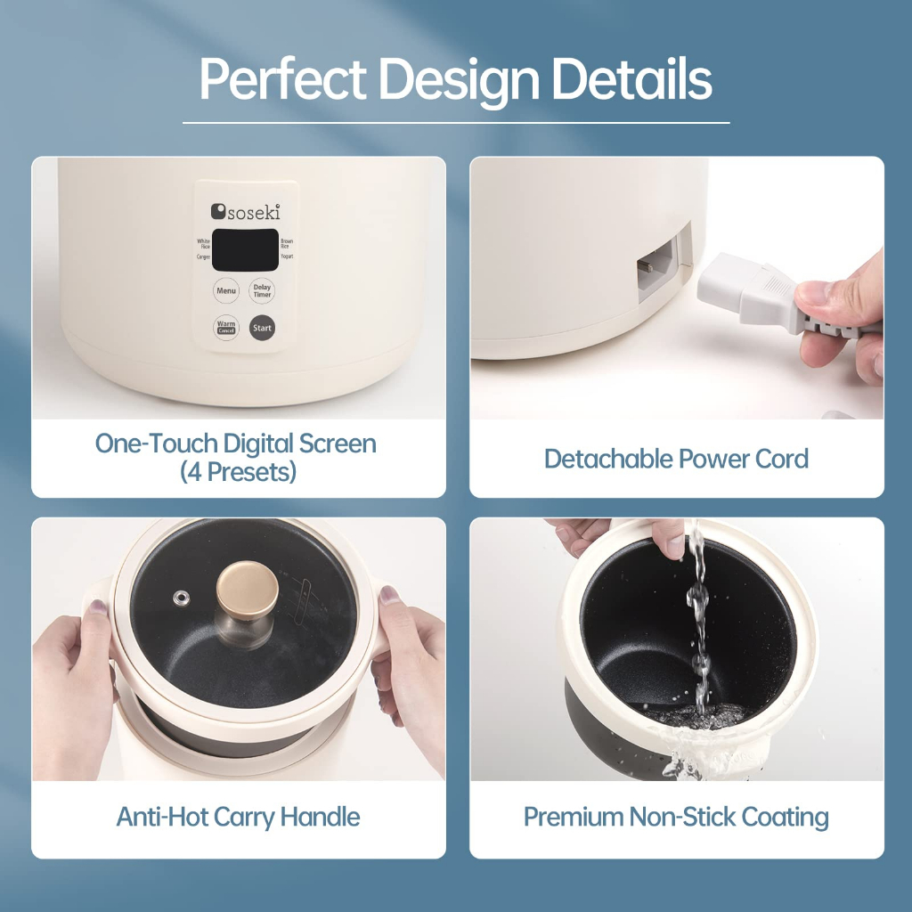 SOSEKI Rice Cooker Mini Multifungsi