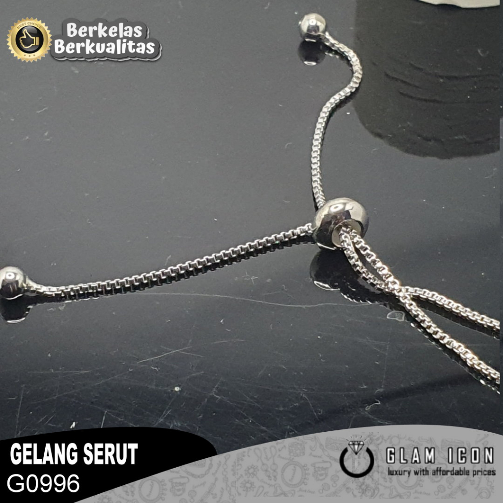 Gelang serut mata baris bandul Mikii G0996 GSS