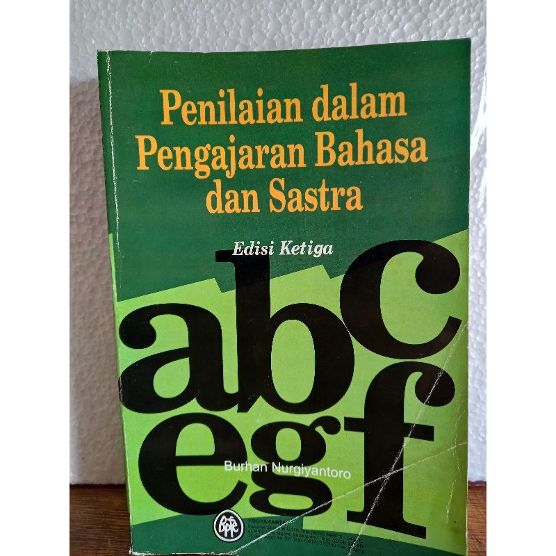 

penilaian dalam pengajaran bahasa dan sastra edisi ketiga