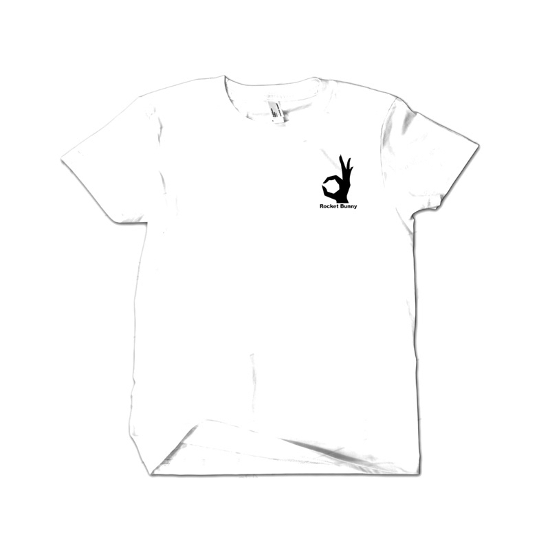 Baju Kaos T-Shirt Rocket Bunny Putih 100% Katun