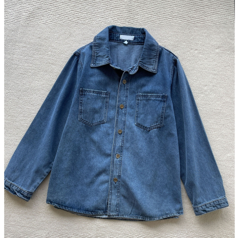 Jacket Denim Longgar Kerah gaya Korea Baru Wanita Yang Longgar