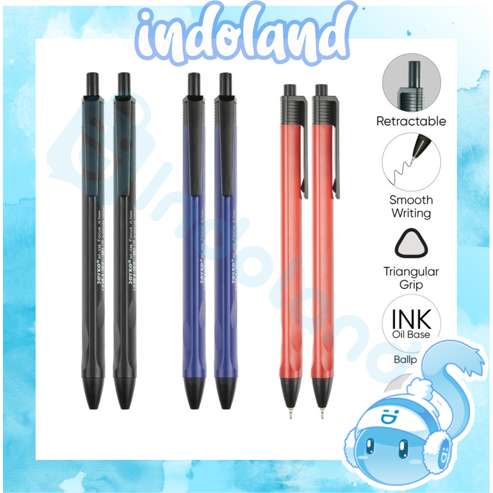 

☀ INDOLAND ☀ Ball Pen Pulpen Pena Joyko BP-338 Focus 0.7 mm S065