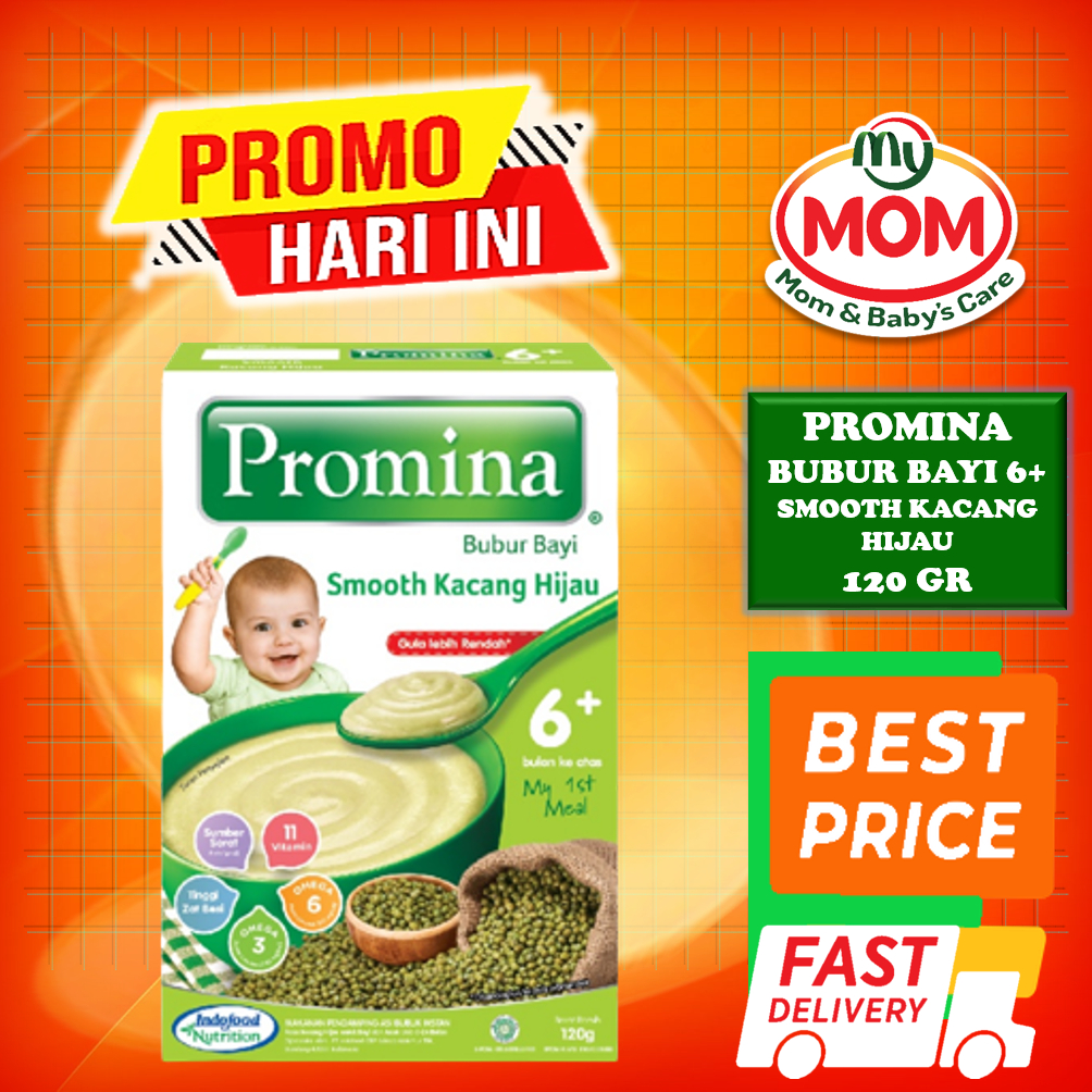 [BPOM] Promina Bubur Bayi 6+ 120gr / Bubur Tim Bayi / MPASI Bayi / Makanan Bayi / Snack Bayi / Cemilan Bayi / MYMOM