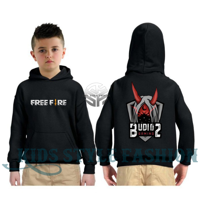 JAKET SWEATER HOODIE ANAK FF BUDI GAMING FREEFIRE