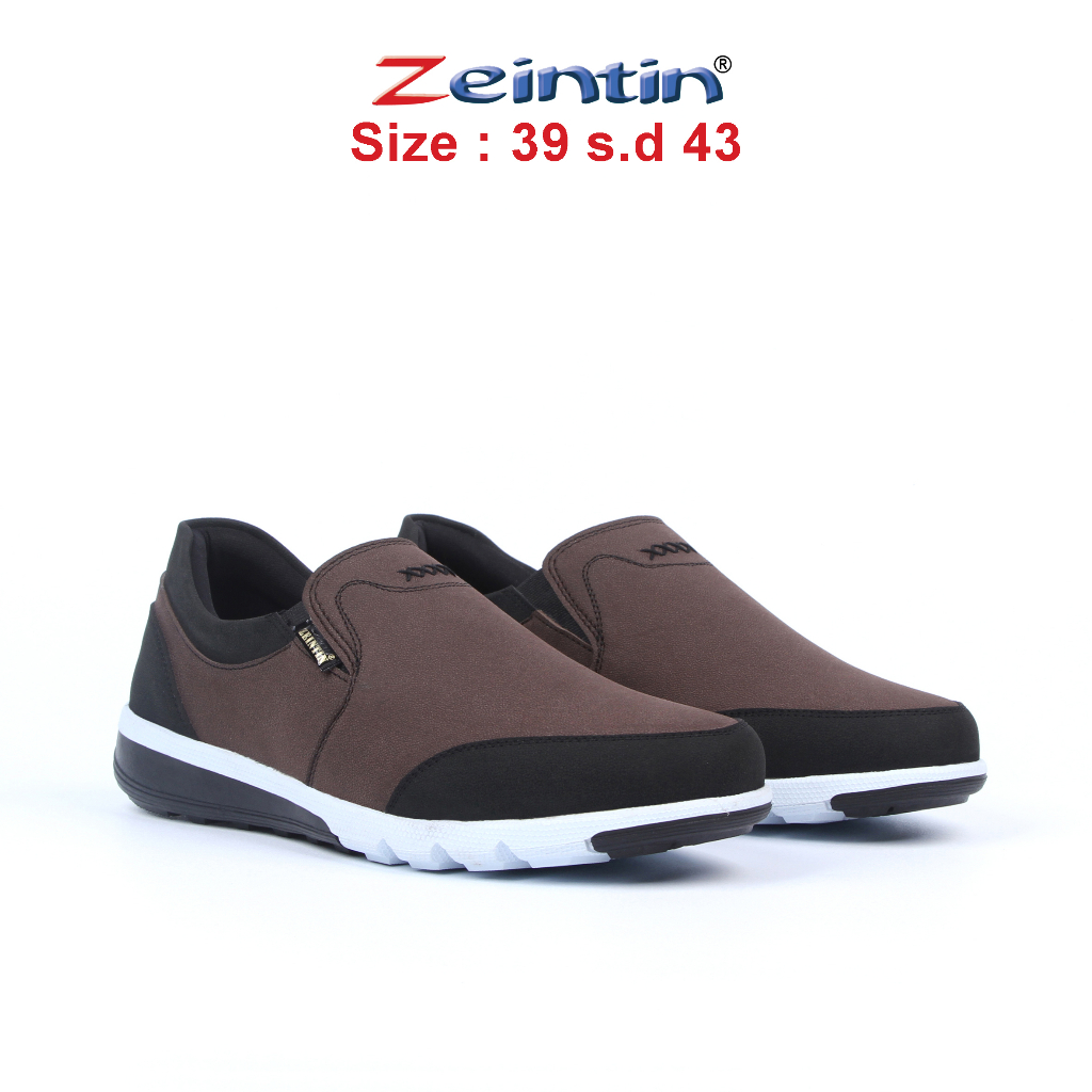Zeintin - Sepatu Slip On Sneakers Pria Kasual Sepatu Santai Kasual Pria Zeintin Original BJ