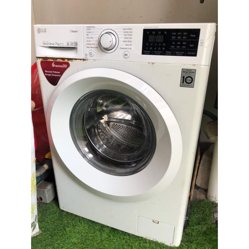 mesin cuci LG front loading 7kg preloved