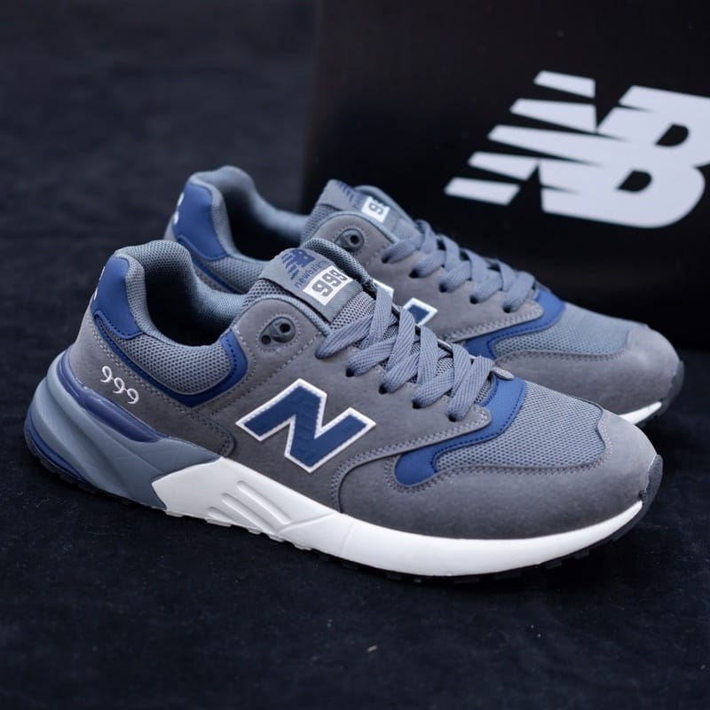 SEPATU PRIA ORIGINAL SNEAKERS SEPATU NEW "NB" 999 ABU IMPORT SEPATU OLAHRAGA COWOK SEPATU RUNNING SP