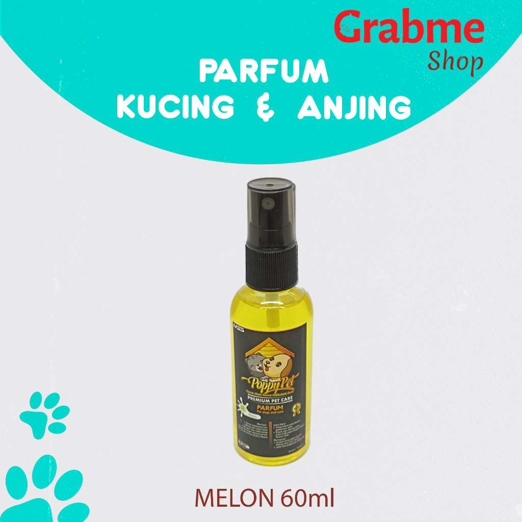 Parfum Kucing &amp; Anjing POPPY PET Wangi Premium Pet care 60ml