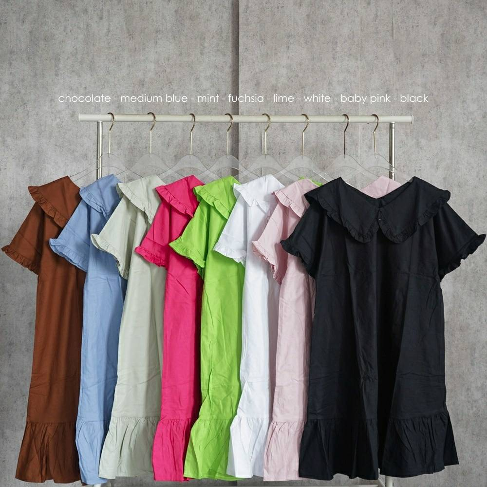 Premium Kalsia Collar Dress TH 458 COTTON