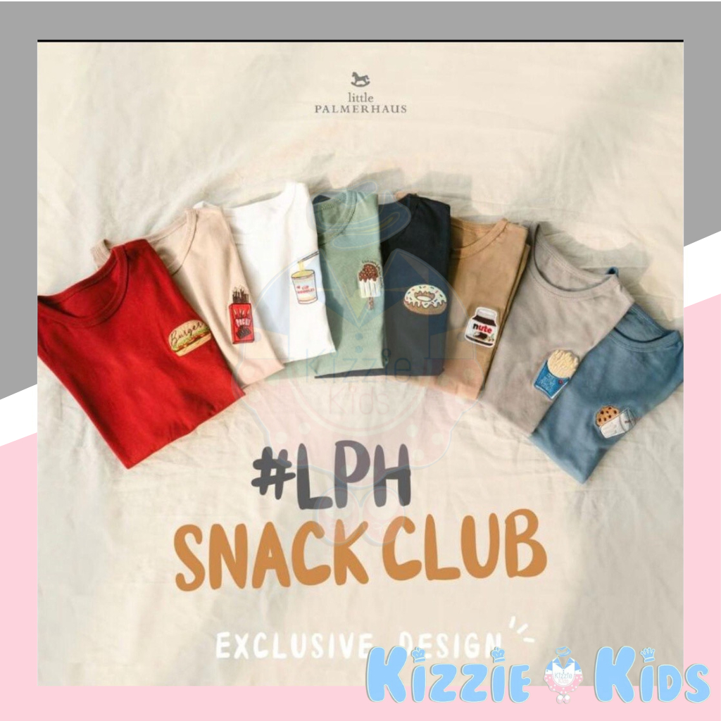 Little Palmerhaus SNACK CLUB Setelan Anak Pendek / Stelan Baju Celana Anak