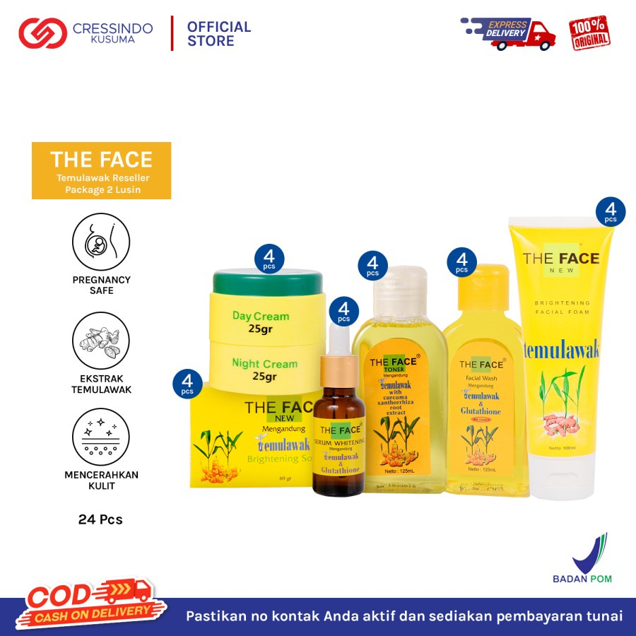 THE FACE TEMULAWAK | THE FACE COLLAGEN | THE FACE SUNSCREEN  | Day and Night Cream | Toner | Serum | Facial wash | Tamanu Oil