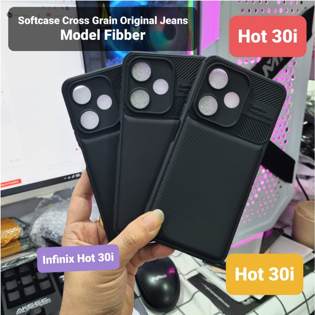 Cross GRAIN Case BLACK 5G INFINIX HOT 30i Softcase Hitam Gelap Anti Luntur Model Baru Protecth Camera TPU Silicone Hard Protector Kamera Bagus Fiber Caseology Karet Plastik silikon Bagus Dan Murah Tapi keren Original Ori Karet Casing Hot30i 30 i 3 0 4G 5G